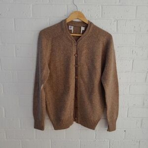 Vintage Wool Blend Grannycore Cardigan Winter Fall sz: 38/M